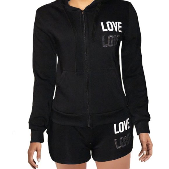 2 PC FLEECE SHORT SET - Picture 1 of 1